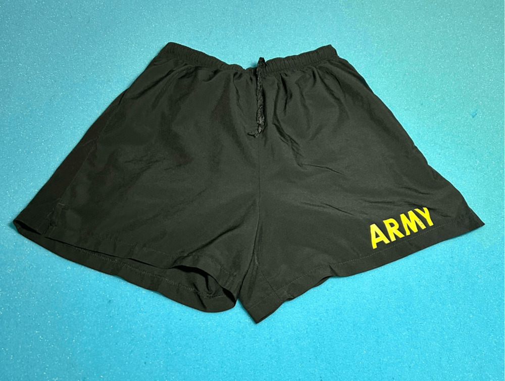 US Army PT Shorts Physical Fitness Training Black Adult Small Gym Athletic